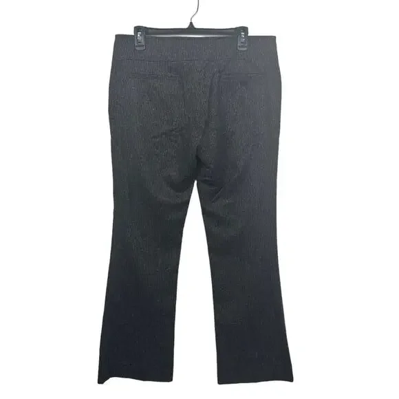 Veronica Beard Size 10 Dark Gray Donegal Tweed Wool Silk Blend Pants Slacks